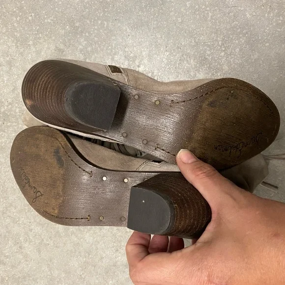 Sam Edelman Tan Ankle Boots with Fringe - Picture 8 of 10